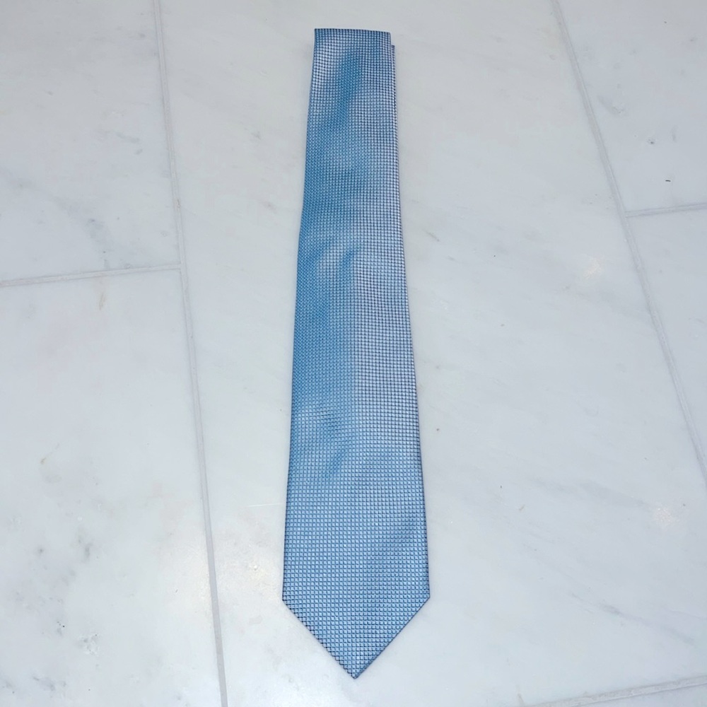 ISAIA - Tie - Blue - Geometric